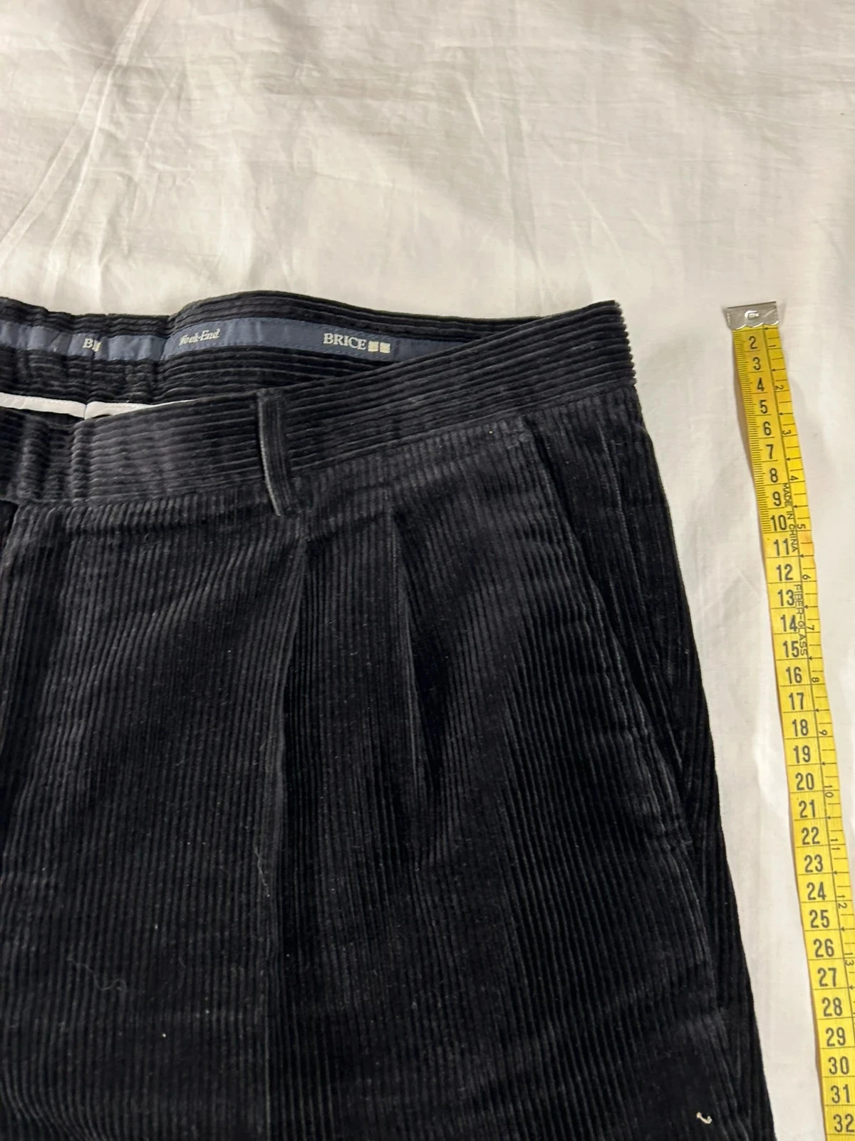Calça de fato preta Brice estilo fim de semana em veludo costelas tamanho 50 – photo 4